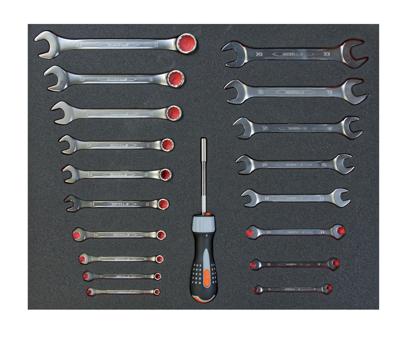 Bahco foam 3/3 Ring-steeksleutels en steeksleutels FF1A02 Bahco foam 3/3 Ring-steeksleutels en steeksleutels FF1A02