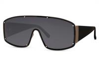 CWI zonnebril shield dames volledig omrand cat. 3 zwart/zwart