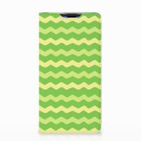 Huawei P30 Hoesje met Magneet Waves Green