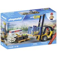 Playmobil My Life Vorkheftruck met vracht 71528 - thumbnail