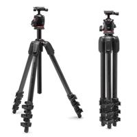 Manfrotto 055XPRO AS, 4-Section Carbon Fibre Camera Tripod, Photo-Kit with XPRO Ball Head, 90 Degree Column, 15kg Load, Arca-Swiss Plate, for DSLR/Mirrorless, Tripod for Camera, Photo Shooting Support