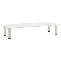 vidaXL Tv-meubel 100x35x17 cm gehard glas mat