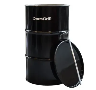 Olievat barbecue 120L - Incl. deksel, mand en grill