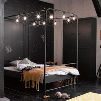 vtwonen Hemelbed Bunk 120 x 200cm - Zwart - thumbnail