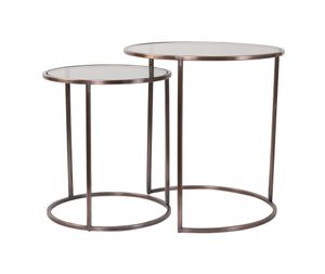 Light & Living Bijzettafel Duarte Set van 2 stuks - Rond