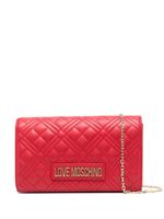 Love Moschino sac à bandoulière en cuir artificiel matelassé - Rouge