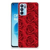 OPPO Reno 6 5G TPU Case Red Roses