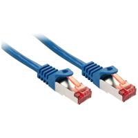 LINDY 47358 RJ45 Netwerkkabel, patchkabel CAT 6 S/FTP 10.00 m Blauw 1 stuk(s) - thumbnail