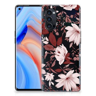 Hoesje maken OPPO Reno4 Pro 5G Watercolor Flowers