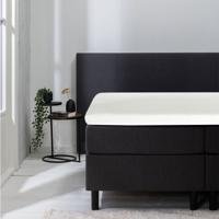 Hoeslaken Luna Stretch - Topper - Wit - 90x200 cm - Wit - Luna Bedding - Dekbed-Discounter.nl