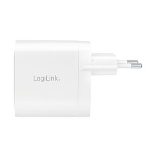 LogiLink PA0282 USB-oplader Binnen, Thuis Aantal uitgangen: 2 x USB-C bus (Power Delivery) USB Power Delivery (USB-PD)