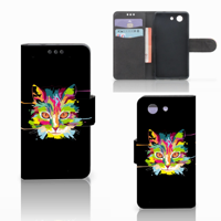 Sony Xperia Z3 Compact Leuk Hoesje Cat Color