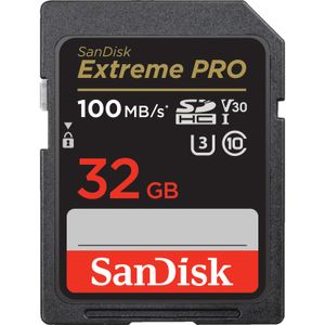 SanDisk Extreme PRO SDHC 32 GB geheugenkaart UHS-I, Class 10, U3, V30