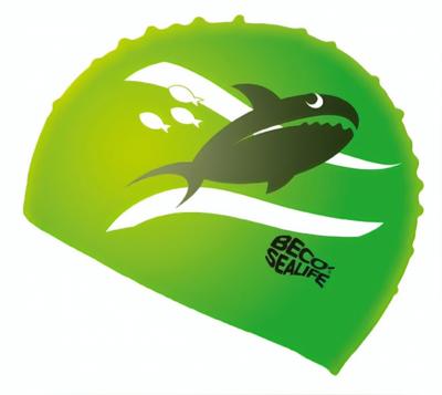 Beco kinder badmuts Sealife siliconen junior groen one size