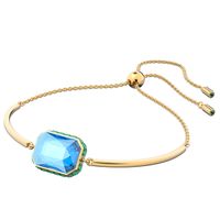 Swarovski 5616643 Armband Orbita Octagon goudkleurig-blauw-geel-groen - thumbnail