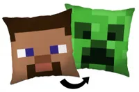 Minecraft Steve Creeper sierkussen 40X40 cm