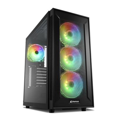 Sharkoon TG6M RGB Tower PC-behuizing Zwart