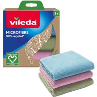 Vileda 100% Recycled Microvezeldoekjes 3 Stuks - thumbnail