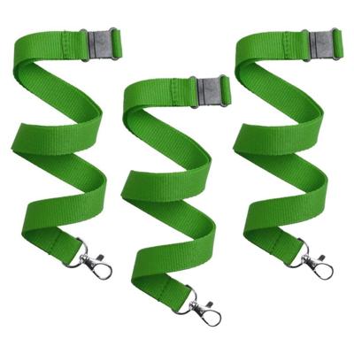 Keycord/lanyard koord - 20x - groen - met sleutelhanger - 50 cm Keycord/lanyard koord - 20x - groen - met sleutelhanger - 50 cm