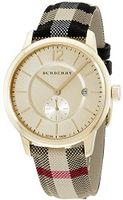 Horlogeband Burberry BU10001 Leder/Textiel Multicolor 20mm - thumbnail