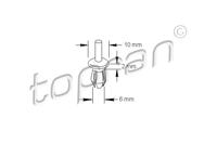 Clip, Splijtnagel TOPRAN, Diameter (mm)6mm, Inbouwplaats: Interieur