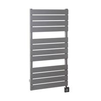 Designradiator Sapho Santina Recht 55x112 cm 598W Zilver Sapho - thumbnail