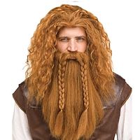 viking pruik baard door lacey kostuum halloween cosplay party pruiken Lightinthebox - thumbnail