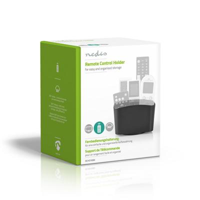 Houder voor Afstandsbedieningen | 360° Draaibaar | 5 Compartimenten | Zwart Houder voor Afstandsbedieningen | 360° Draaibaar | 5 Compartimenten | Zwart