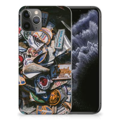Apple iPhone 11 Pro Siliconen Hoesje met foto Badges Apple iPhone 11 Pro Siliconen Hoesje met foto Badges