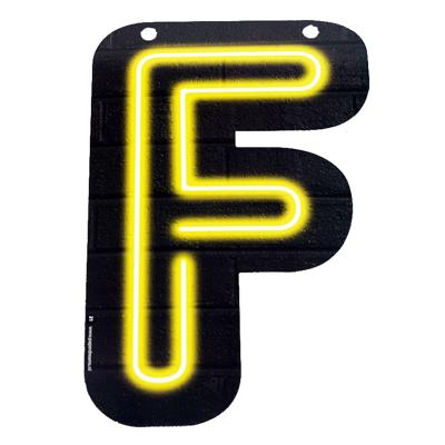 NEON letter F