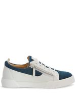 Giuseppe Zanotti baskets Frankie en jean - Blanc - thumbnail