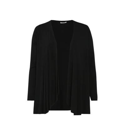 Paprika vest met plooien zwart