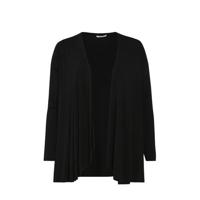 Paprika vest met plooien zwart