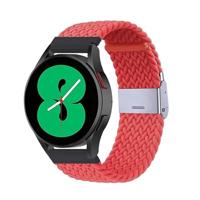 By Qubix - Braided nylon bandje - Lichtrood - Compatible met Xiaomi Redmi Watch 5 Active/Redmi Watch 5 Lite - Compatible Xiaomi bandje