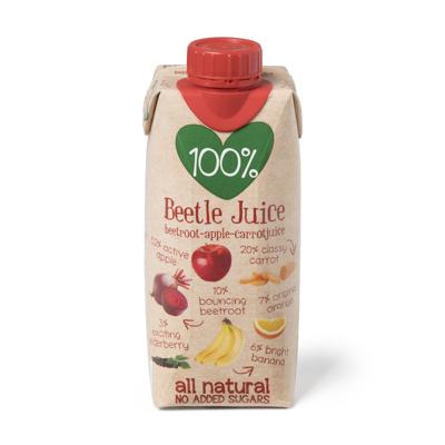100% juice Beetle - biet/appel/wortel - 330 ml