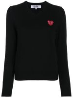 Comme Des Garçons Play pull à patch logo - Noir