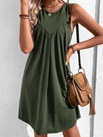 Casual Plain Dress With No