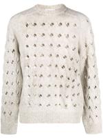 Soulland Esrum opengebreide trui - Beige