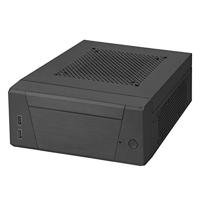 SilverStone Technology SST-ML10B - Milo Mini-ITX compacte HTPC desktopbehuizing, modulair design, inclusief VESA-montageplaat, zwart