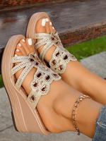 Plain Summer Slide Sandals - thumbnail