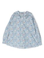 Il Gufo chemise à fleurs - Bleu