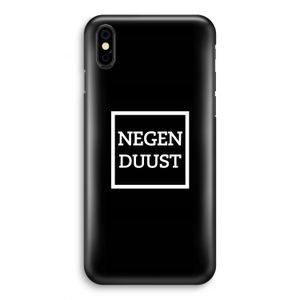 Negenduust black: iPhone X Volledig Geprint Hoesje