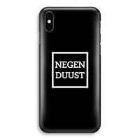 Negenduust black: iPhone X Volledig Geprint Hoesje - thumbnail