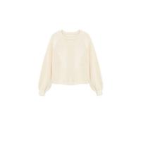 Violeta by Mango gebreide trui met textuur ecru