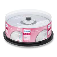 Philips DVD-R blanco (4,7 GB gegevens/120 minuten video, 16x High Speed opname, 25 spindel)