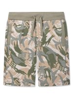 guess kids short en coton à imprimé camouflage - Vert