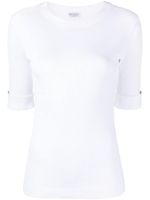 Brunello Cucinelli blouse en coton à design nervuré - Blanc