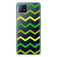 OPPO A53 5G | OPPO A73 5G TPU bumper Zigzag Groen