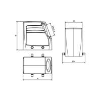 Weidmüller HDC 24D TSLU 1M32G EMC 2543980000 Connectorbehuizing (male) 1 stuk(s)