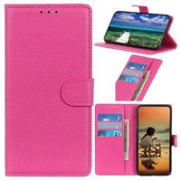 Nokia C21 Plus Wallet Case met Magnetische Sluiting - Felroze